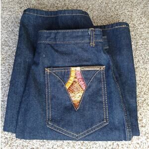 Vintage Nes't Ce Pas High Rise Straight Jeans 100% Cotton Dark Denim Sz 10